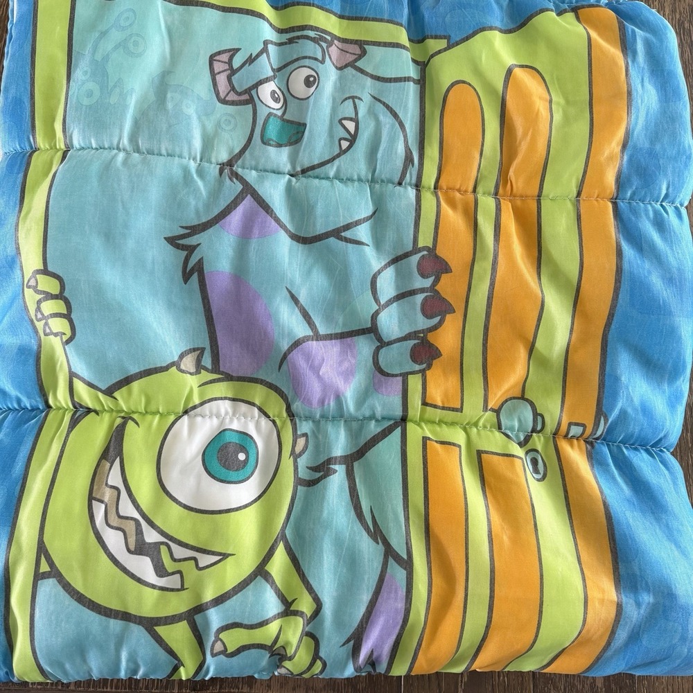 Vintage Disney Pixar Monsters Inc Scare Team Children's Sleeping Bag Sack Mat